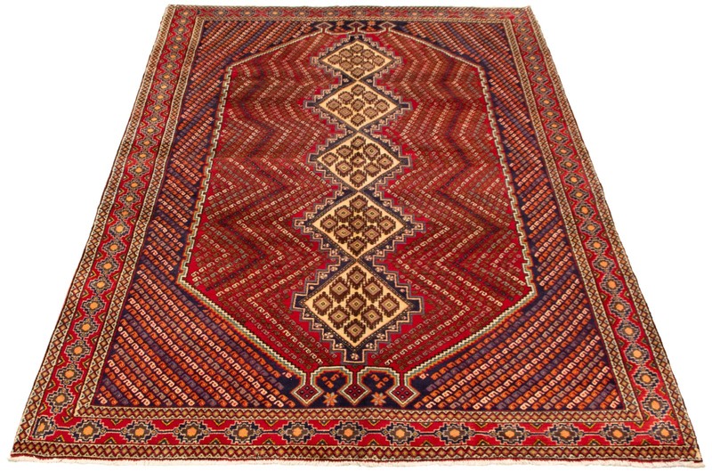 Vintage Hand-Knotted Area Rug 6'9" x 10'11" Traditional Oriental Wool Carpet gallery