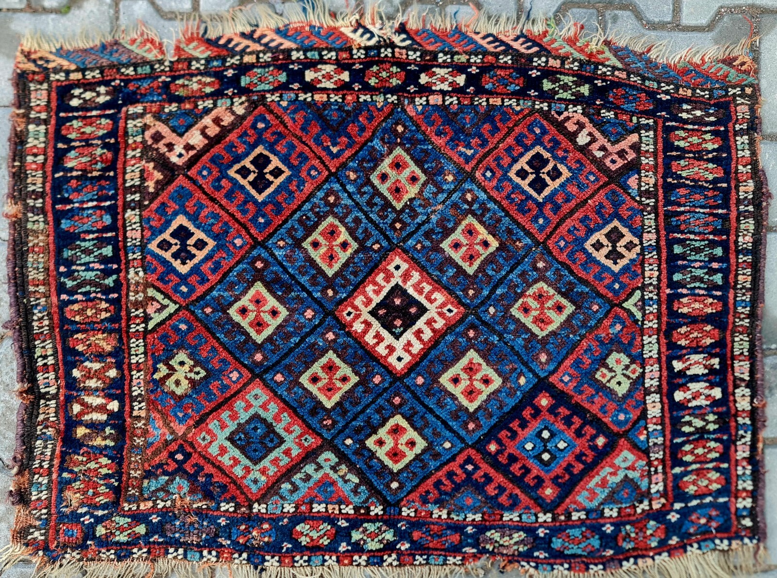 Kurdish rug, Wall decor, 1800s oriental rug, tribal rug, Antique Rug, Baho rug gallery