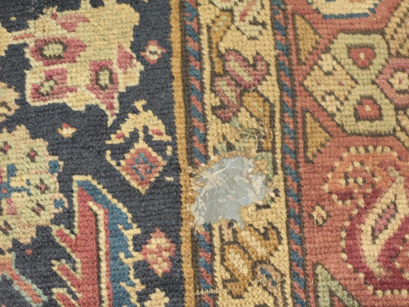 Antique Hand Knotted Wool Russian Caucasian Karabagh Long Rug Runner 3'4x17'5 gallery
