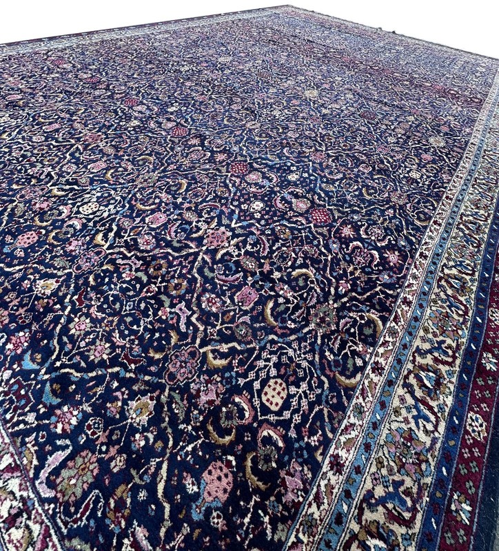 12X18 Antique Turkish Oushak Rug Fine Sivas Carpet 188cm x 267cm C.1890 gallery