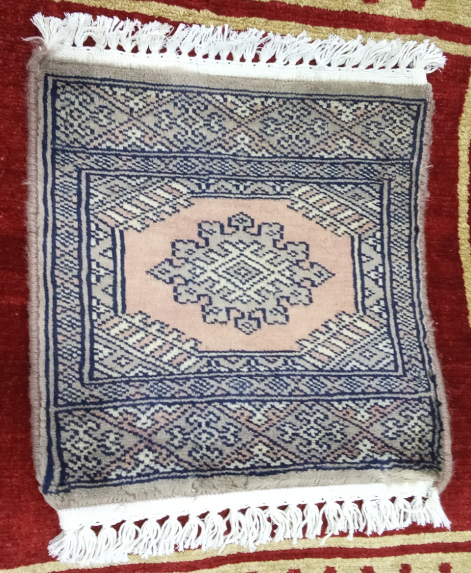 Handmade Persia Multicolor Wool Rug 12 X 12 Inches Frame Rug 1 x 1 ft Art Deco gallery