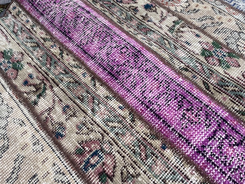 Home Decor Rug, Turkish Vintage Rug, Boho Decor Rug, 2,9 x 2,9 ft gallery