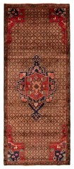 Vintage 3’6″ x 8’11” Traditional Hand Knotted Vegetable Dye Wool Area Rug