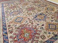 9 x 12 VINTAGE DESIGN INDO CAUCASIAN HERIZ SERAPI KAZAK TURKISH ANTIQUE SHIRVAN