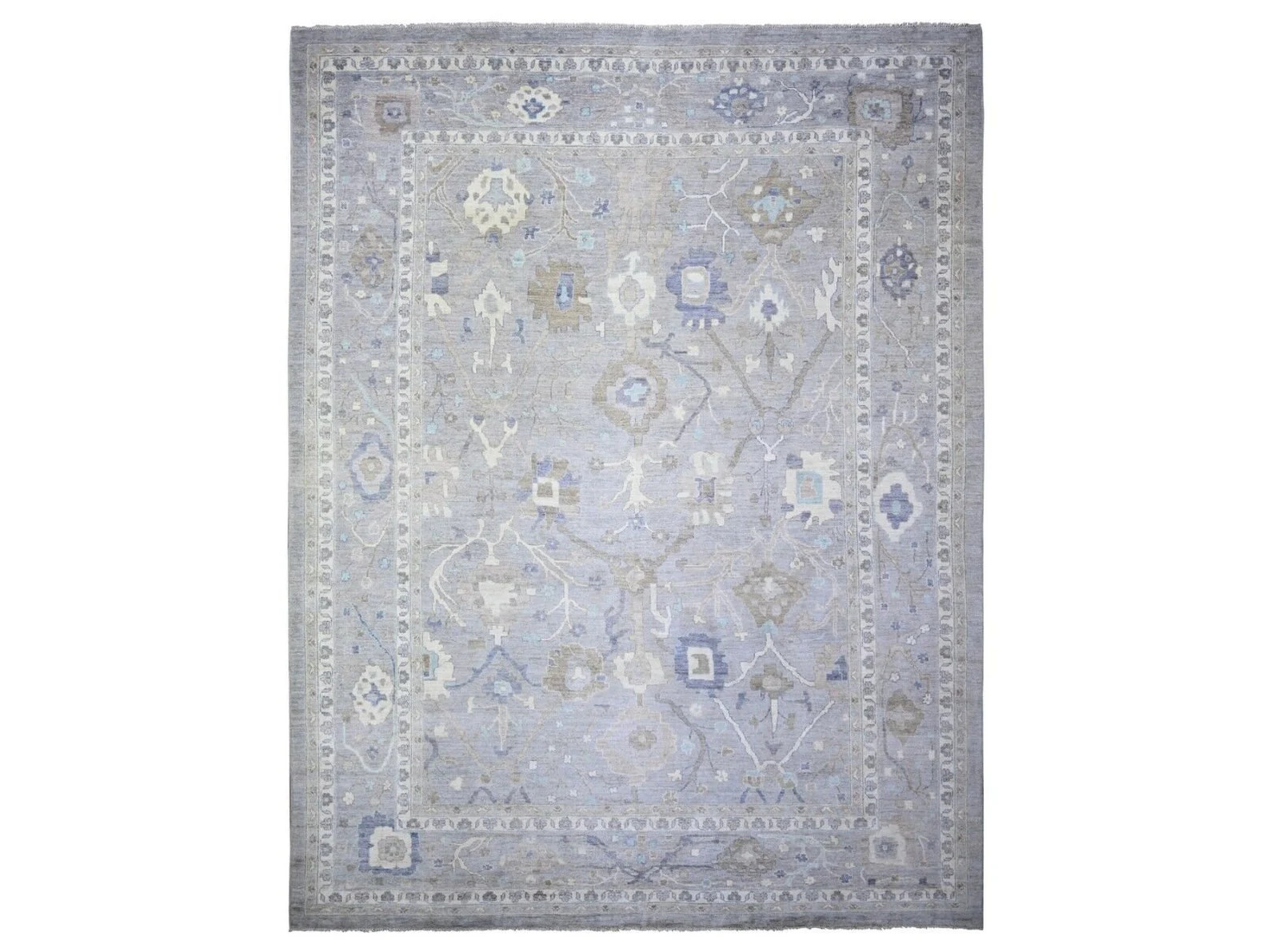 12'0" x 15'6" exquisite,Vegetable Dyes,Hand Knotted,Angora,Soft Wool Oushak Rug gallery