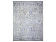 12’0″ x 15’6″ exquisite,Vegetable Dyes,Hand Knotted,Angora,Soft Wool Oushak Rug