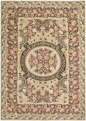 7’x10′ Rare Mid 19th Century Flat Woven Antique Floral Medallion Bessarabian