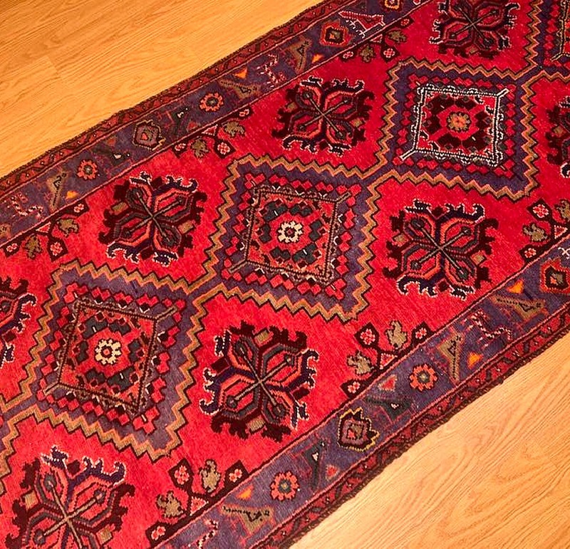 3.2 x 10 Handmade Village Made One Of A Kind Hallway Runner . Natural Dyes Wool gallery