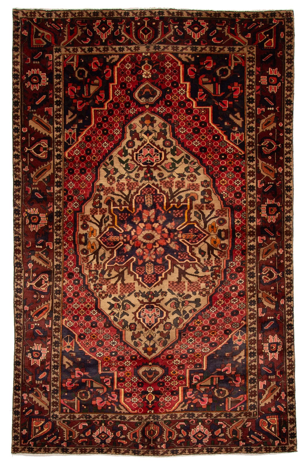 Vintage 6'0" x 9'7" Traditional Hand Knotted Vegetable Dye Wool Area Rug gallery