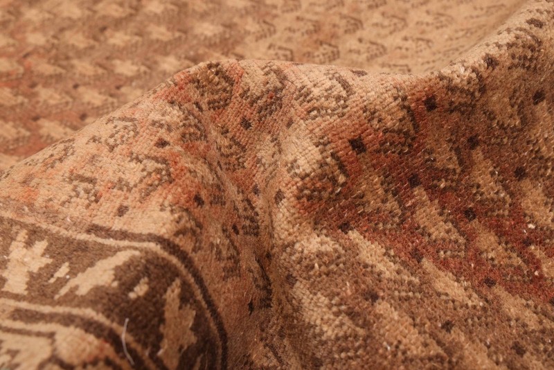 Vintage Hand-knotted Runner Rug 3'4" x 13'4" Traditional Oriental Wool Carpet gallery