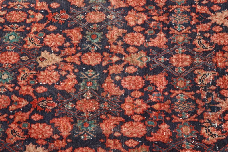 3x9 Turkish Antique Runner Rug Anatolian Hand-Knotted Vintage Oushak Carpet,105 gallery