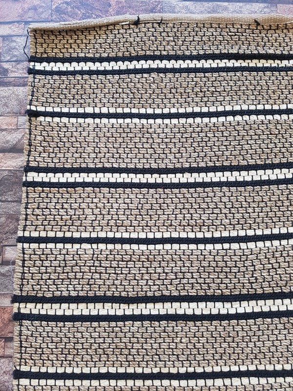 Vintage Handmade Turkish Striped Wool Kilim Runner Rug 210x76 cm gallery