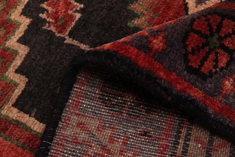 3'9" x 9'4" Vintage Hand-knotted Runner Rug Traditional Oriental Wool Carpet gallery