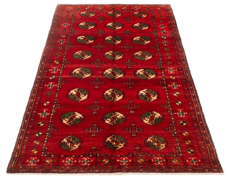 Vintage Traditional Hand-Knotted Area Rug 4'10" x 9'7" Oriental Wool Carpet gallery