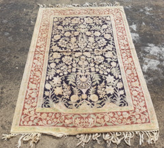 Vintage Hand Woven Traditional Kashmiri Multicolor Kilim Rug Carpet 180×118 cm