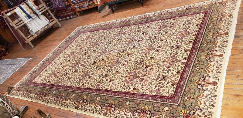 Exquisite 1900-1939's Antique,Muted Colors Legendary Hereke Rug 7x10ft gallery