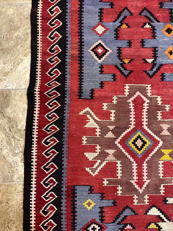 Large Oriental Kilim Tribal Rug Carpet gallery