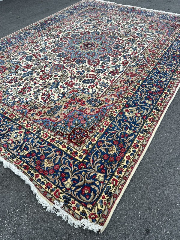 Exquisite Semi Antique Royal Signet Persienn Kirrmann Carpet 13’2”x 9’8”Handmade gallery