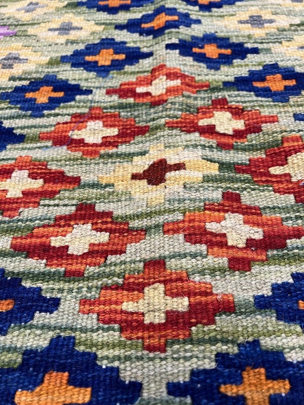 Vintage Kilim Traditional Hand Made Oriental Wool Kilim 5ftx3.2ft 162cmx100cm gallery