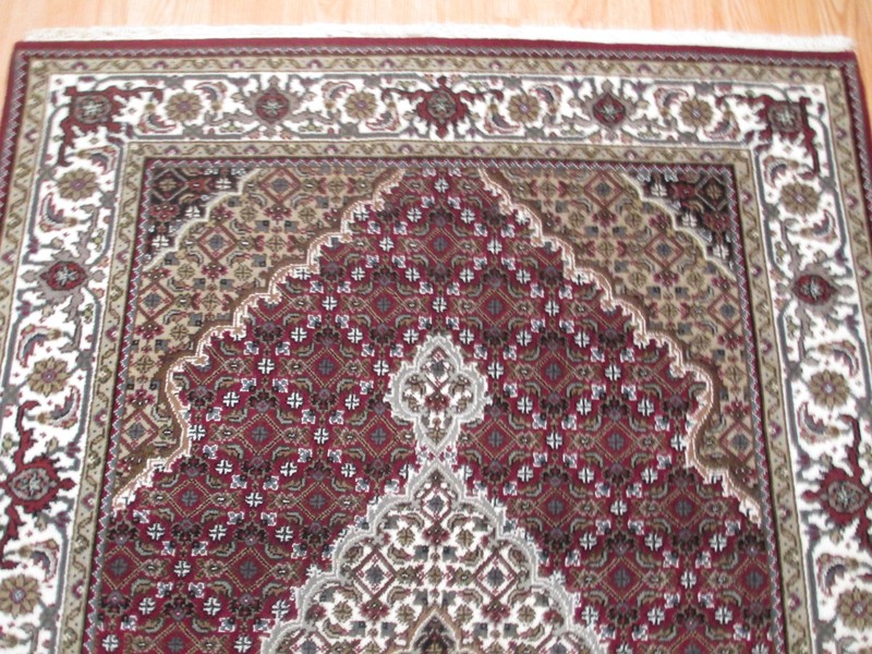 4x6 MAHI Intricate Museum Handmade-Knotted Fine Wool/Silk Oriental RUG 582348 gallery