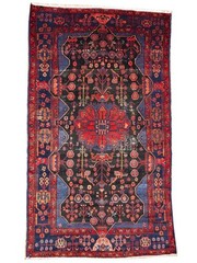 5’2 X 8’10 ft Semi-Antique Distressed Floral Wool Oriental Rug Entryway Carpet