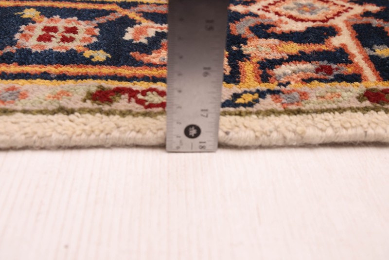 Vintage Geometric Area Rug 3'9" x 5'10" Traditional Hand-Knotted Wool Carpet gallery