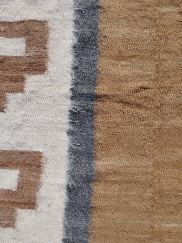 Vintage Handmade Turkish Tribal Wool Kilim Rug Carpet 180x116 cm gallery