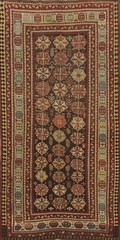 Pre-1900 Hand-made Antique Vegetable Dye Kazak Oriental Rug Nomad Carpet 4×8