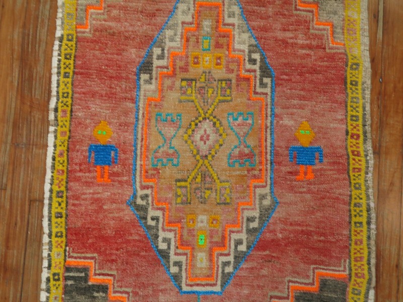 Vintage Turkish Oushak Rug Size 2'7''x4'6'' gallery