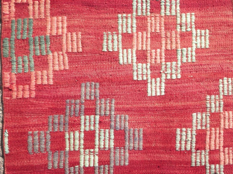 Red Turkish Kilim Rug Runner, Hallway Rug, Corridor Rugs 28"X105" Carpet Runner gallery