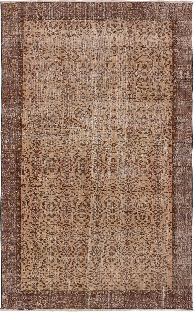 Traditional Vintage Hand-Knotted Area Rug 5'2" x 8'6" Oriental Wool Carpet