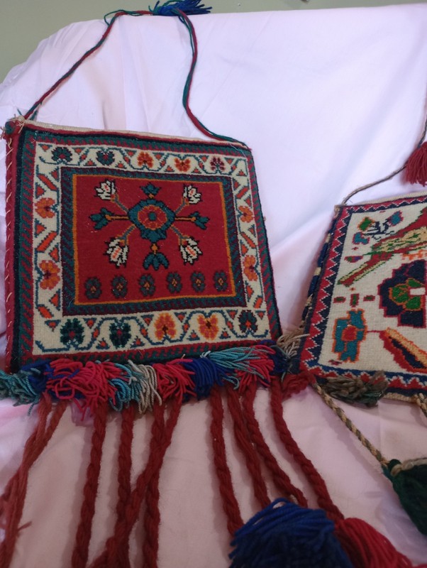 13" x 36" Handmade Middle Eastern Wool Bag Set gallery