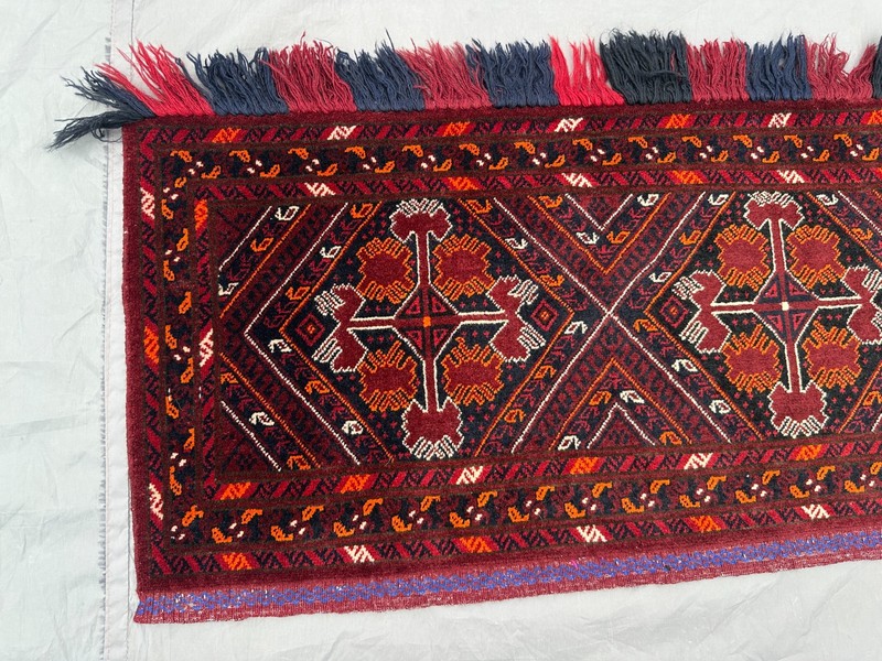 1'6 x 6'5 ft Vintage Turkmen Jalar Wall Hanging Area Rug Hand Knotted Wool Rug gallery