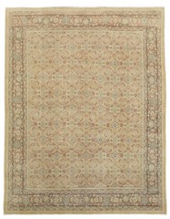 Antique Vegetable Dye 10×13 Palace Sized Hand-Knotted Wool Area Rug All-Over