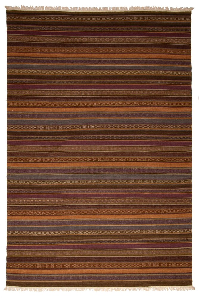 Vintage Hand Woven Area Rug 6'5" x 9'8" Traditional Wool Oriental Carpet