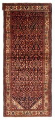 3’7″ x 9’7″ Vintage Hand-knotted Runner Rug Traditional Oriental Wool Carpet