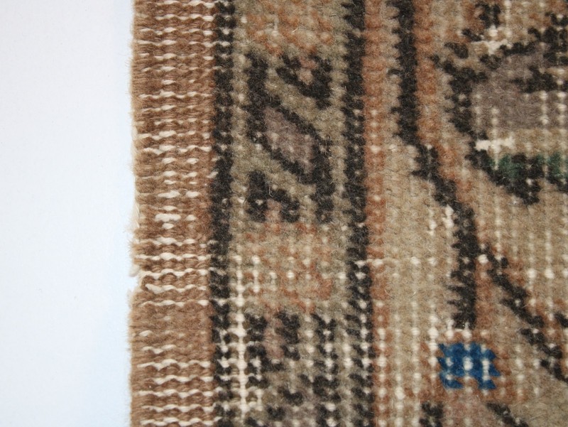 1.3 x 8.0 Feet Beige Patchwork Runner Rug – Handmade Turkish Hallway & Corridor gallery