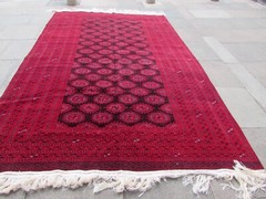 Fine Vintage Traditional Hand Made Oriental Wool Brown Red Large Rug 350x227cm