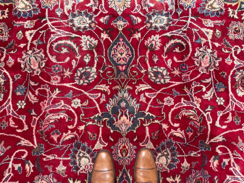 9x12 RED ANTIQUE ORIENTAL RUG VINTAGE handmade HAND-KNOTTED hand-woven carpet ft gallery