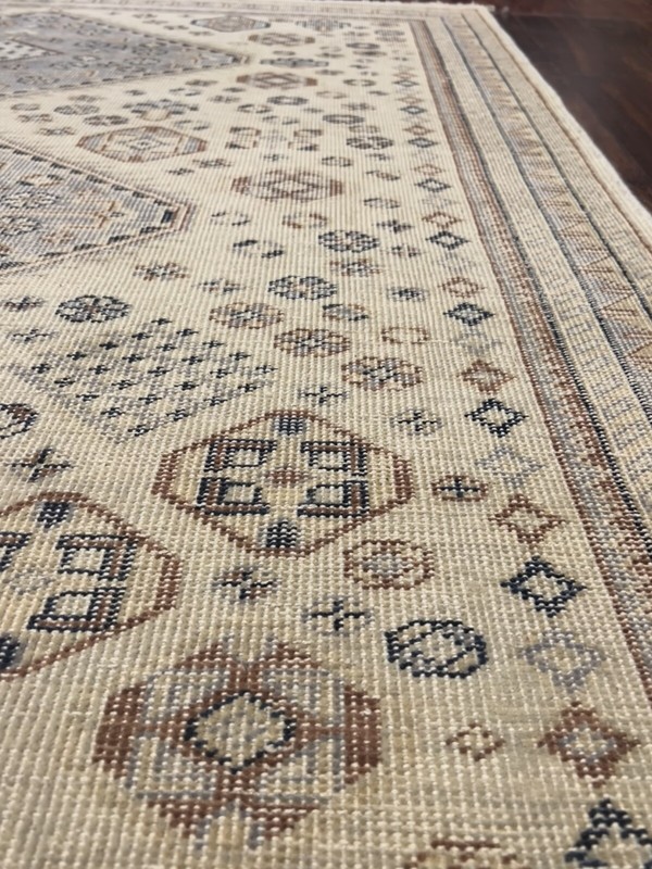 Antique Look Hand Knotted Vintage Tribal Area Rug Geometric Carpet 5’3”x7’3”,92 gallery