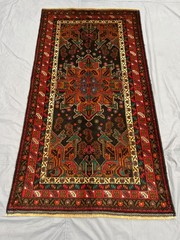 3’6×6’6 ft Vintage Afghan Tribal Hand Knotted Wool Area Rug