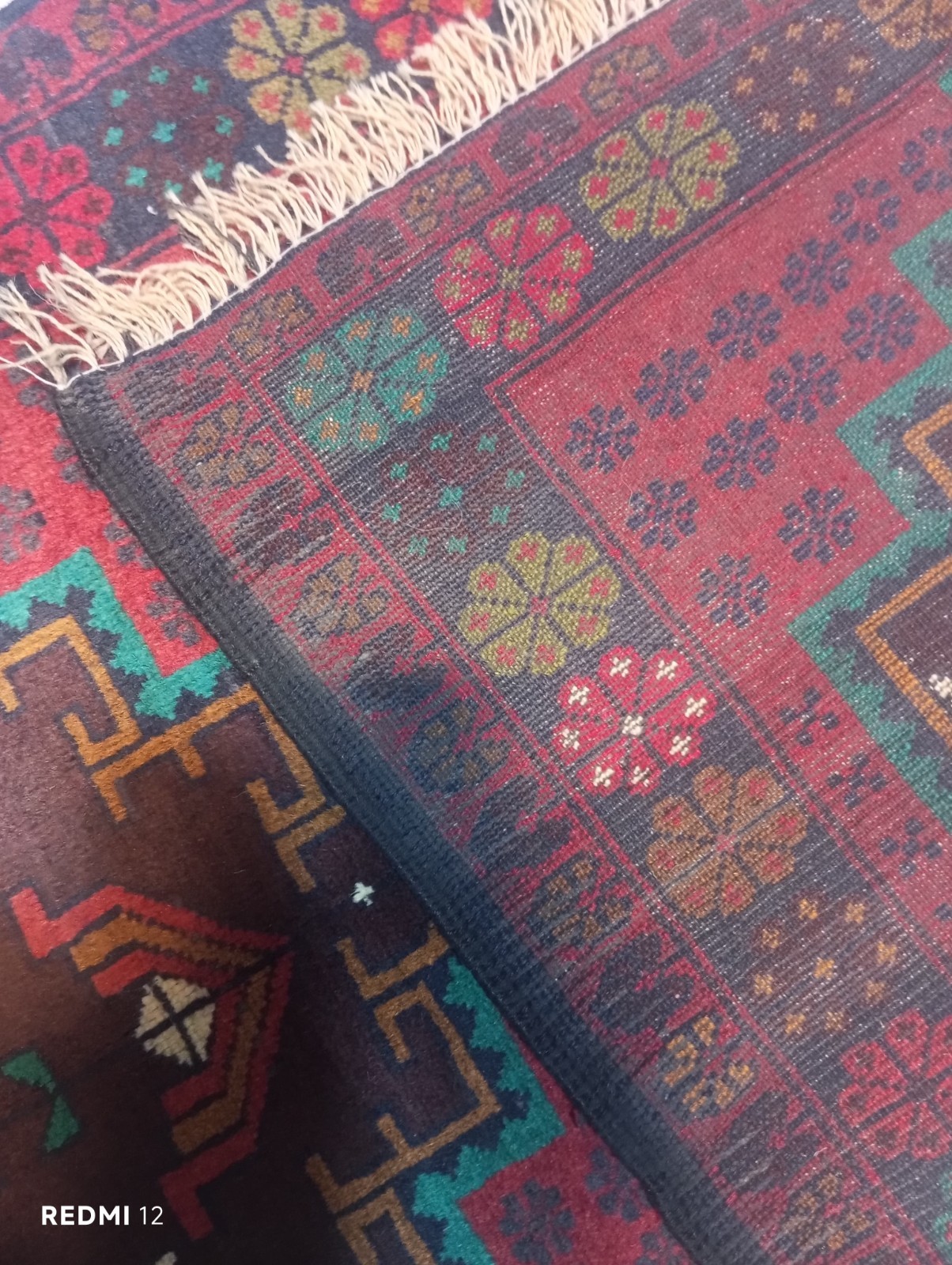 Handmade Afghan Balouch Tribal Rug 3x5 ft – Wool Oriental Carpet Geometric Desig gallery