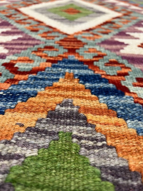 Vintage Kilim Traditional Hand Made Oriental Wool Kilim 4ftx3ft 123cmx86cm gallery