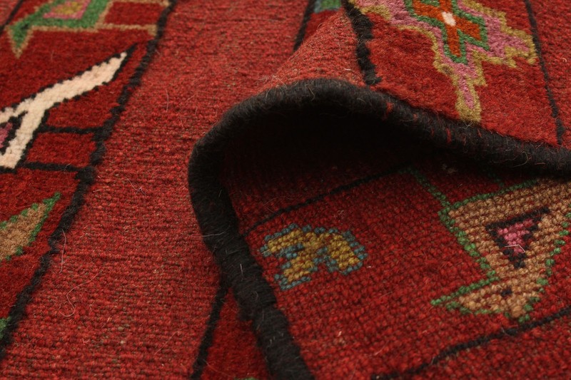 Vintage 3'9" x 5'7" Traditional Hand Knotted Vegetable Dye Wool Area Rug gallery