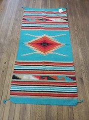 Handwoven Southwest Design Acrylic Rug; 32″x64″