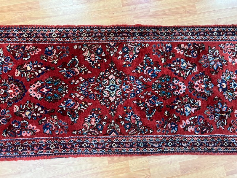 2'7" x 6'7" Antique Turkish Oriental Rug Floor Runner - 1920s - Hand Made gallery