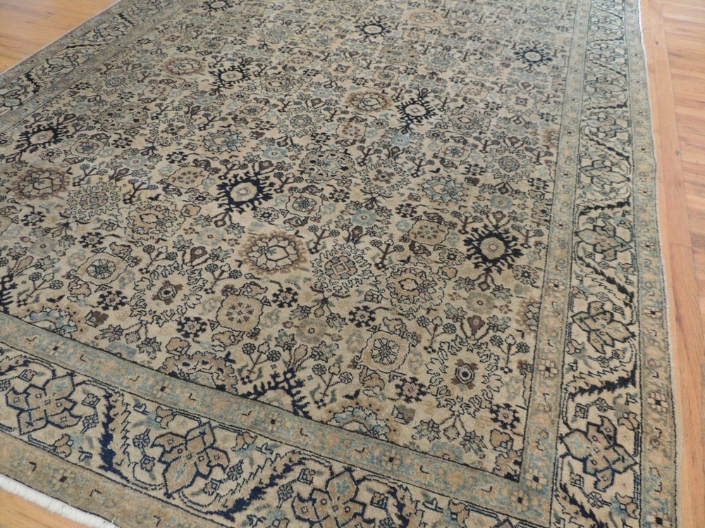 8x10, 8x11 Herize Oriental Area Rug wool Beige Blue Pink Salmon