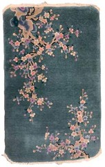 Handmade antique Art Deco Chinese rug 3.1′ x 4.10′ (94cm x 151cm) 1920s – 1B927