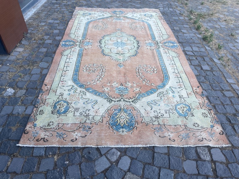 Turkish Vintage Rug, Handmade Wool Rug, Bohemian Large Rug, Home 5,7 x 10, ft gallery