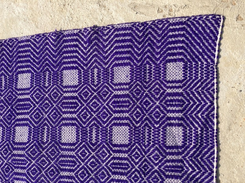 Vintage Handmade Geometric Traditional Wool Area Rug 210x164 cm gallery